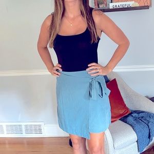 Francesca’s Black Square-neck Bodysuit